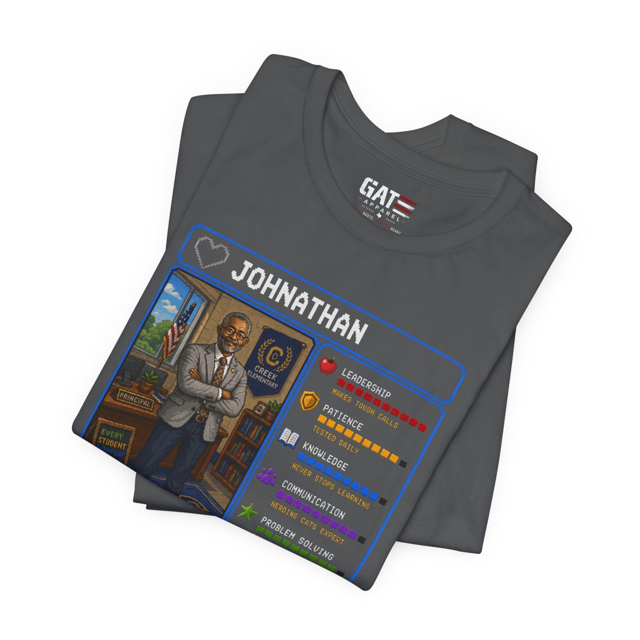 Custom Principal RPG Character Shirt | Personalized School Administrator Gift