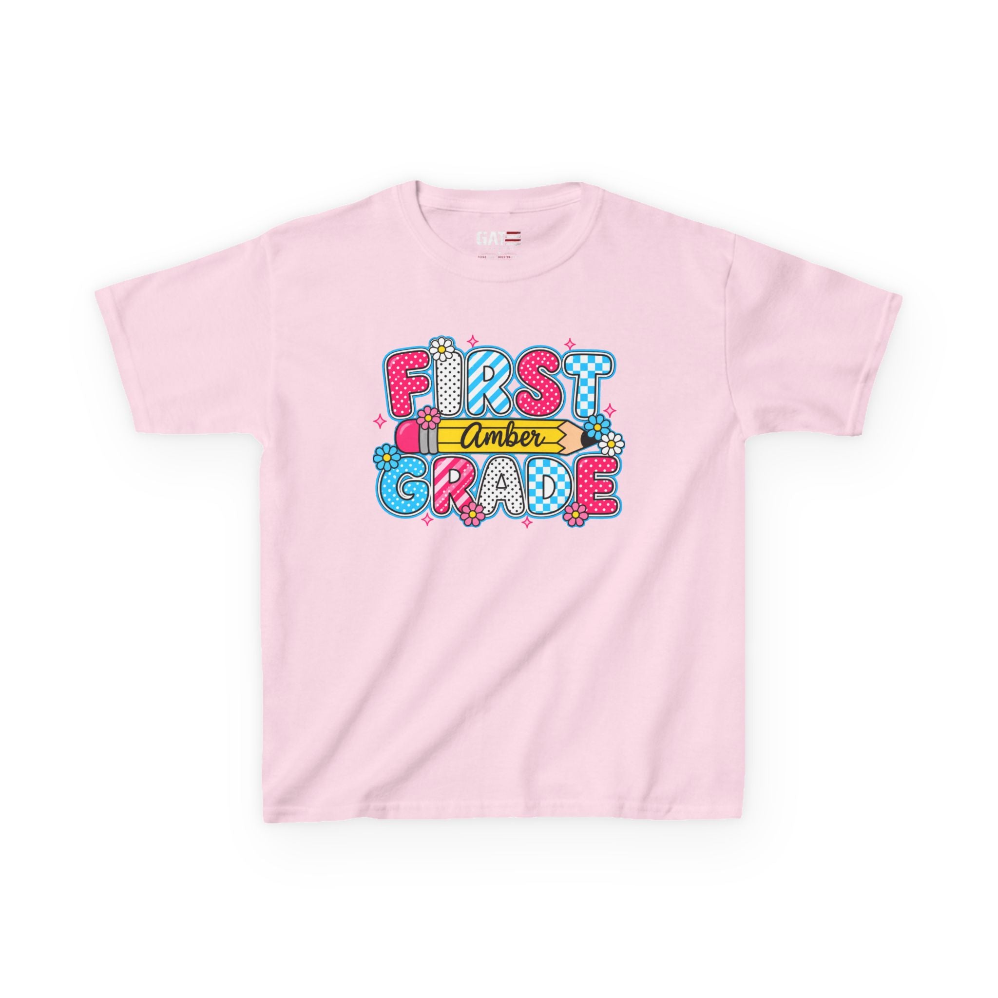 Custom Grade Level & Name Shirt for Kids – Personalized Back to School T-Shirt