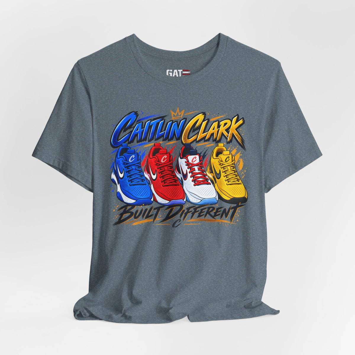 Caitlin Clark Built Different Sneaker Shirt | Indiana Fever Tee