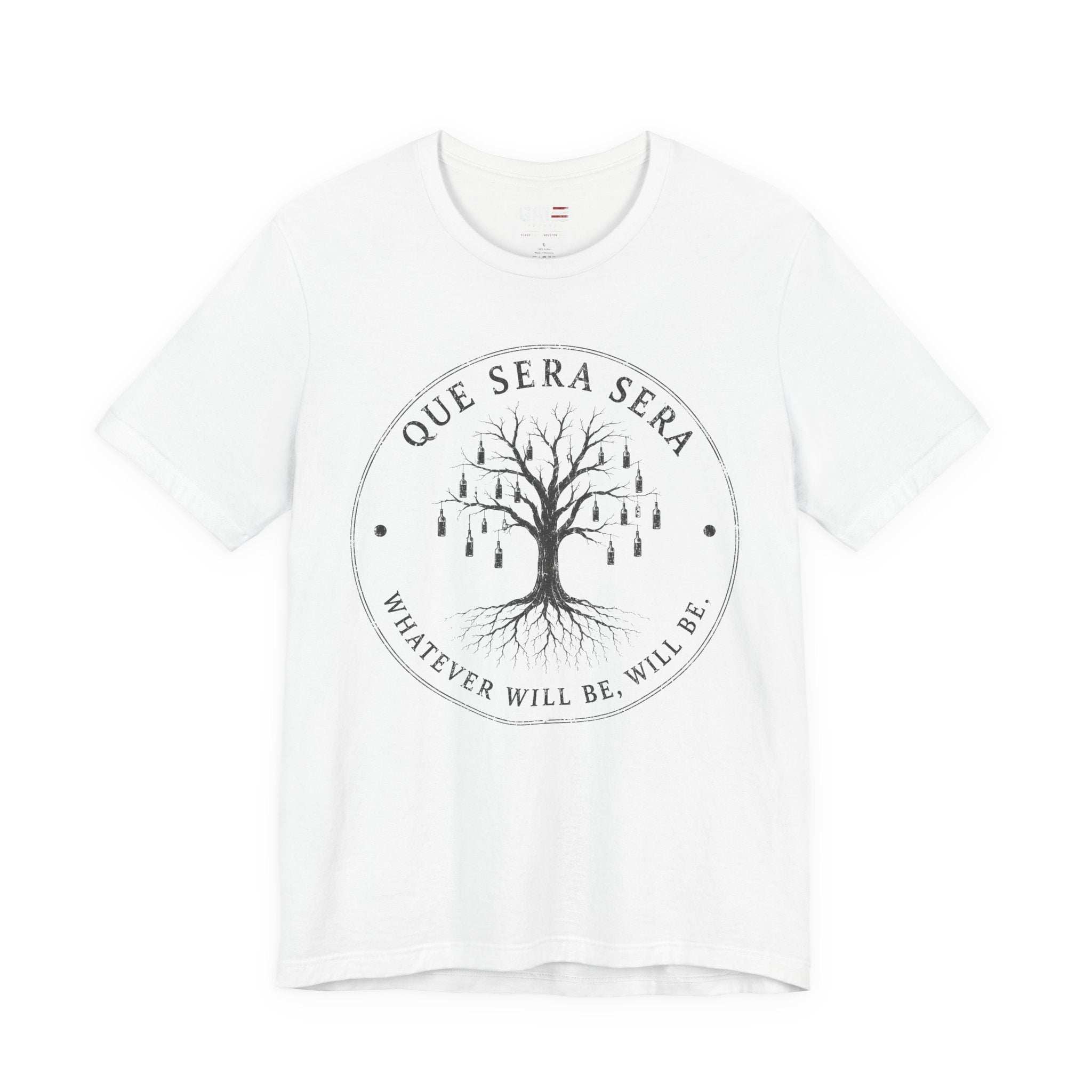FromVille|Que Sera Sera Tree T-Shirt — "Whatever Will Be, Will Be" Casual Tee