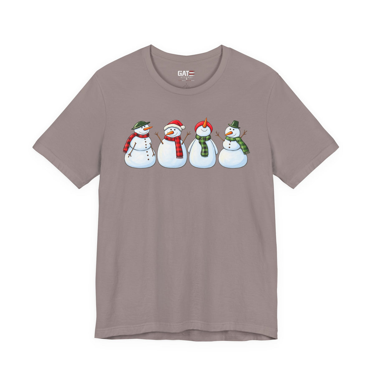 Snowman Winter Graphic T-Shirt - product mockup view 7
