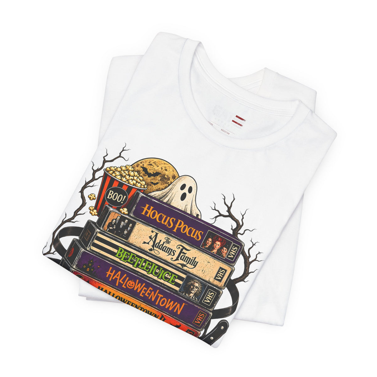 Halloween Movie Stack Shirt | Spooky Classics Tee