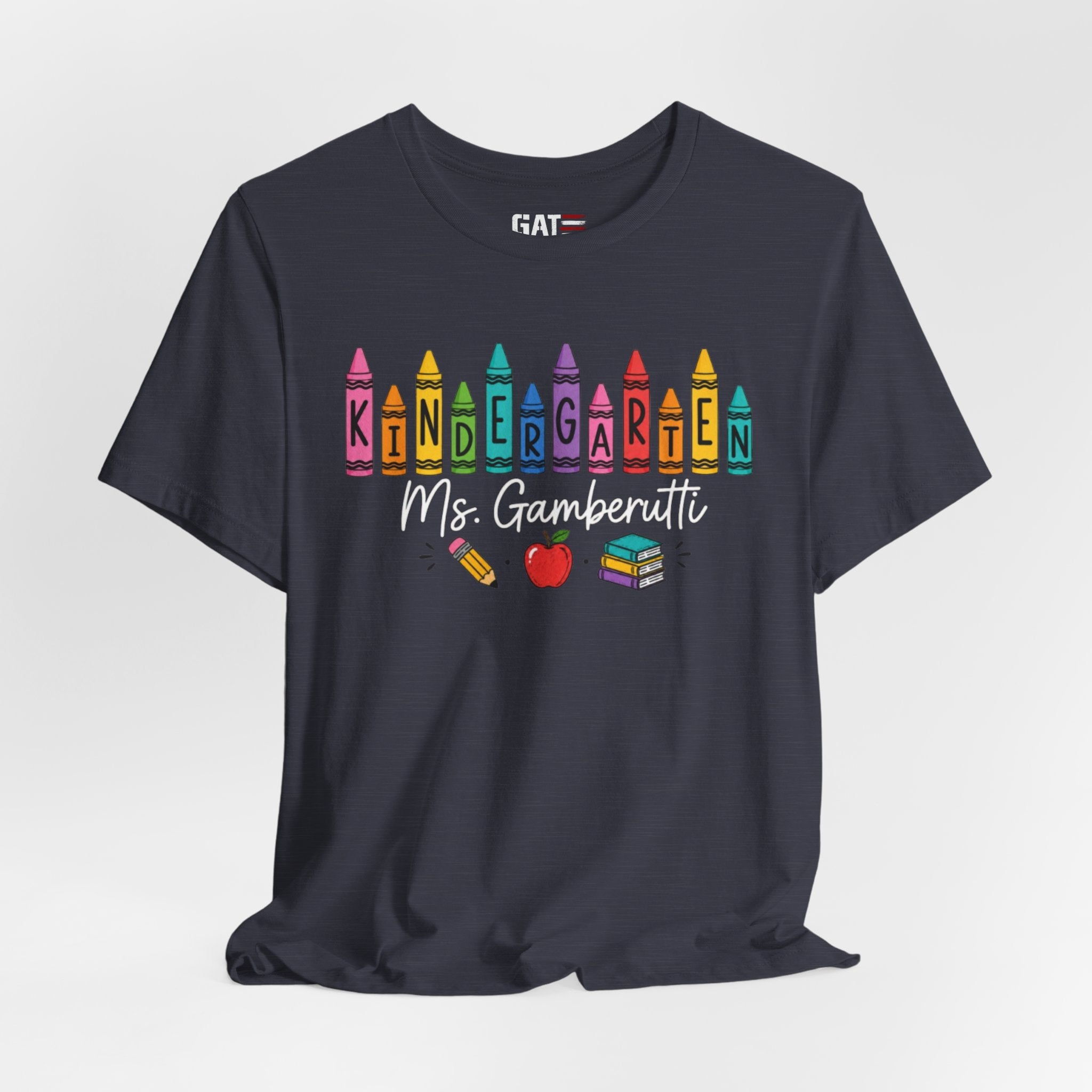Customize Grade Level and Name Teacher Crayon Shirt