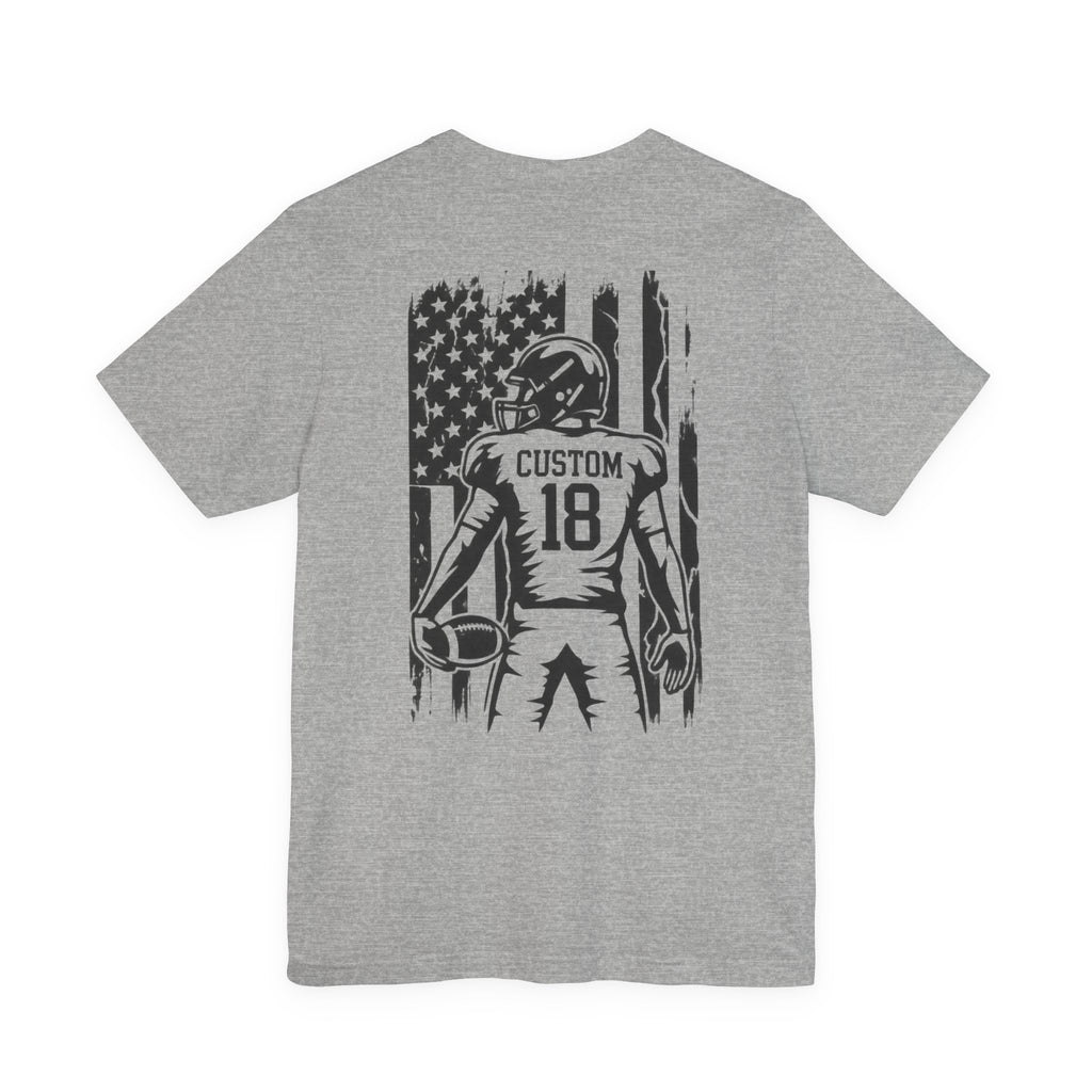 Football Mom Personalized Shirt Custom Player Name Number Game Day Tee