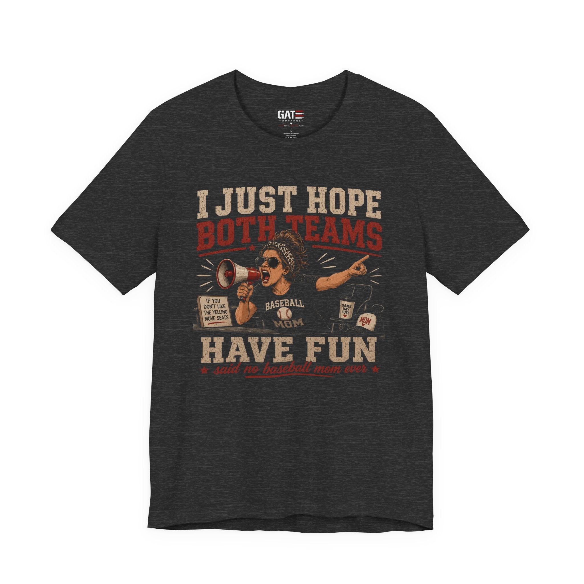 Just Hope Both Teams Have Fun Shirt, Baseball Mom Shirt, Funny Sports Mom Tee, Game Day Shirt, Gift for Baseball Moms