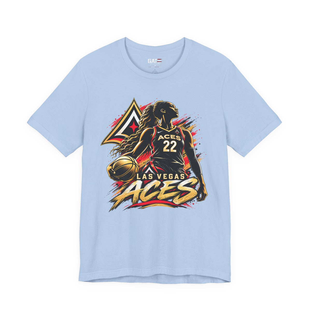 Las Vegas Aces Basketball Shirt – WNBA Game Day Graphic Tee product mockup 4