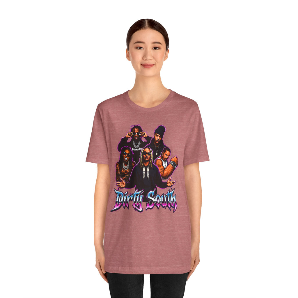 T-Shirt — 'Dripin South' Retro Hip-Hop Crew Graphic Tee