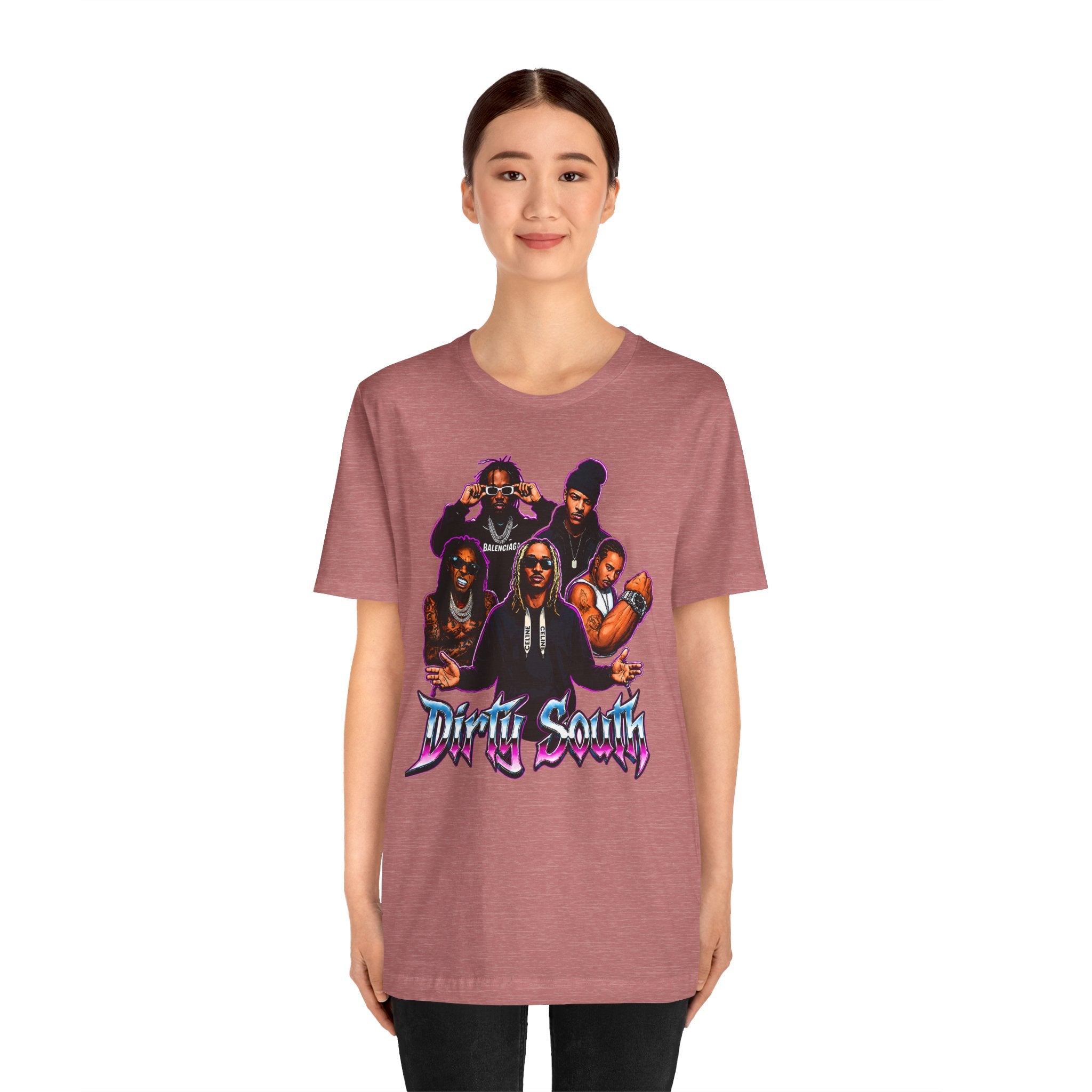 T-Shirt — 'Dripin South' Retro Hip-Hop Crew Graphic Tee