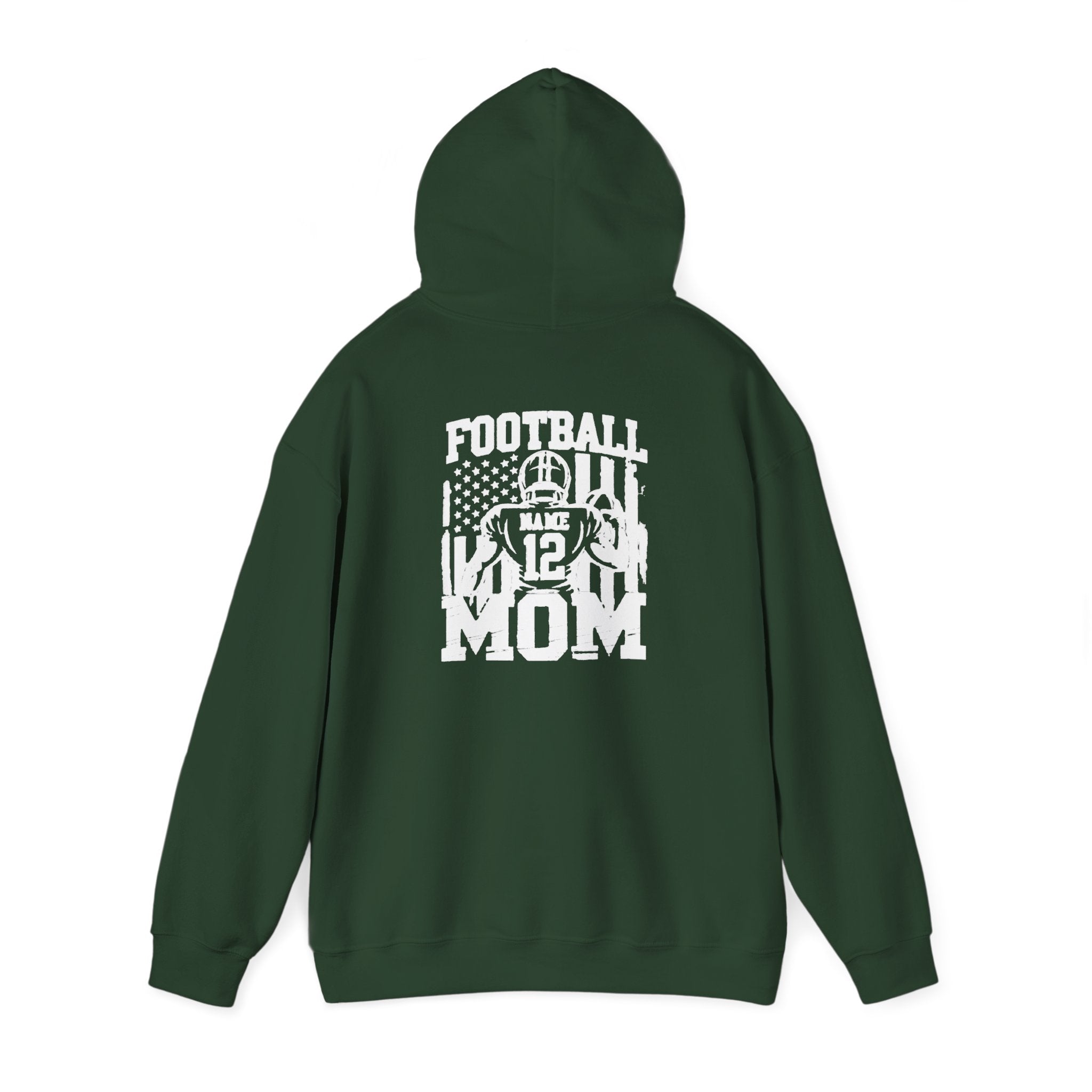 Football Mom Personalized Comfort Hoodie Custom Player Name Number Game Day Tee