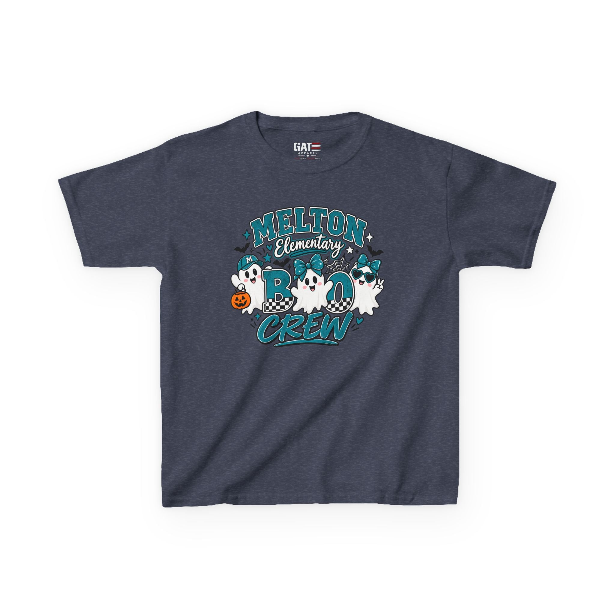 Melton Elementary Kids Boo Crew' Halloween T-Shirt