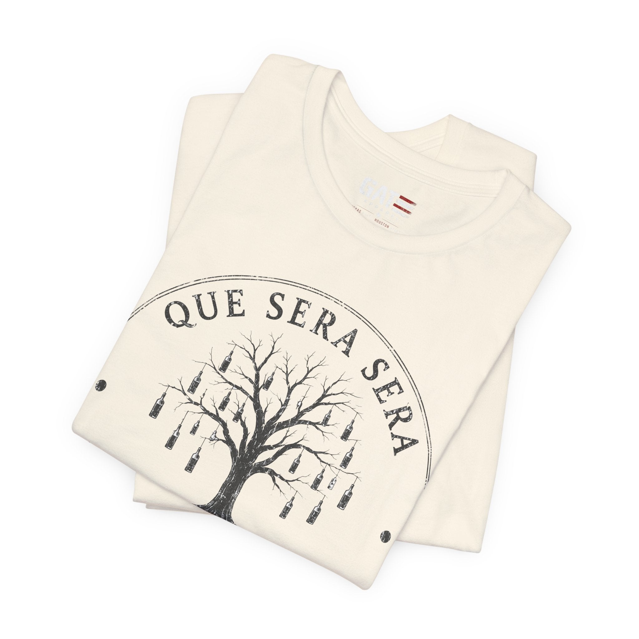 FromVille|Que Sera Sera Tree T-Shirt — "Whatever Will Be, Will Be" Casual Tee