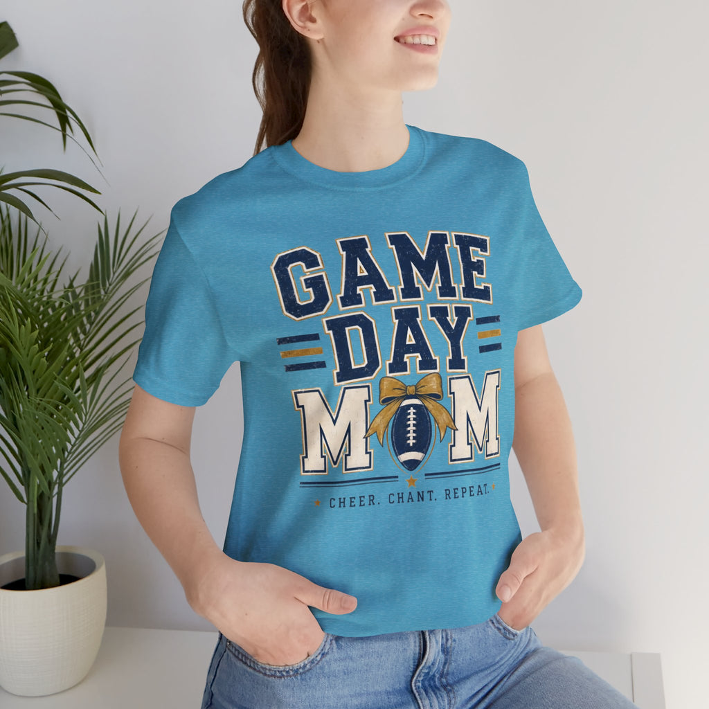 Game Day Mom T-Shirt — Football Cheer & Mom Tee ("Game Day Mom" design)