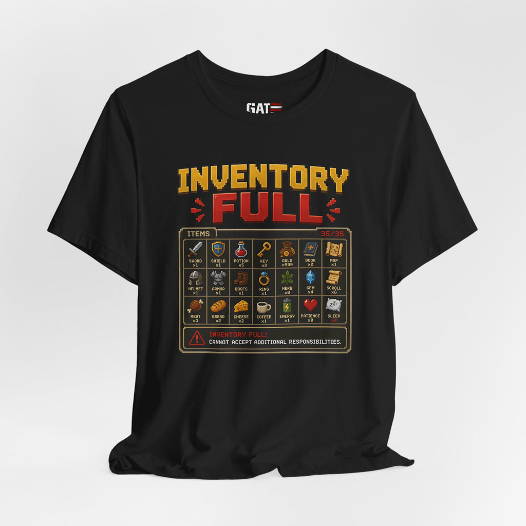 Inventory Full | Retro Gaming Shirt