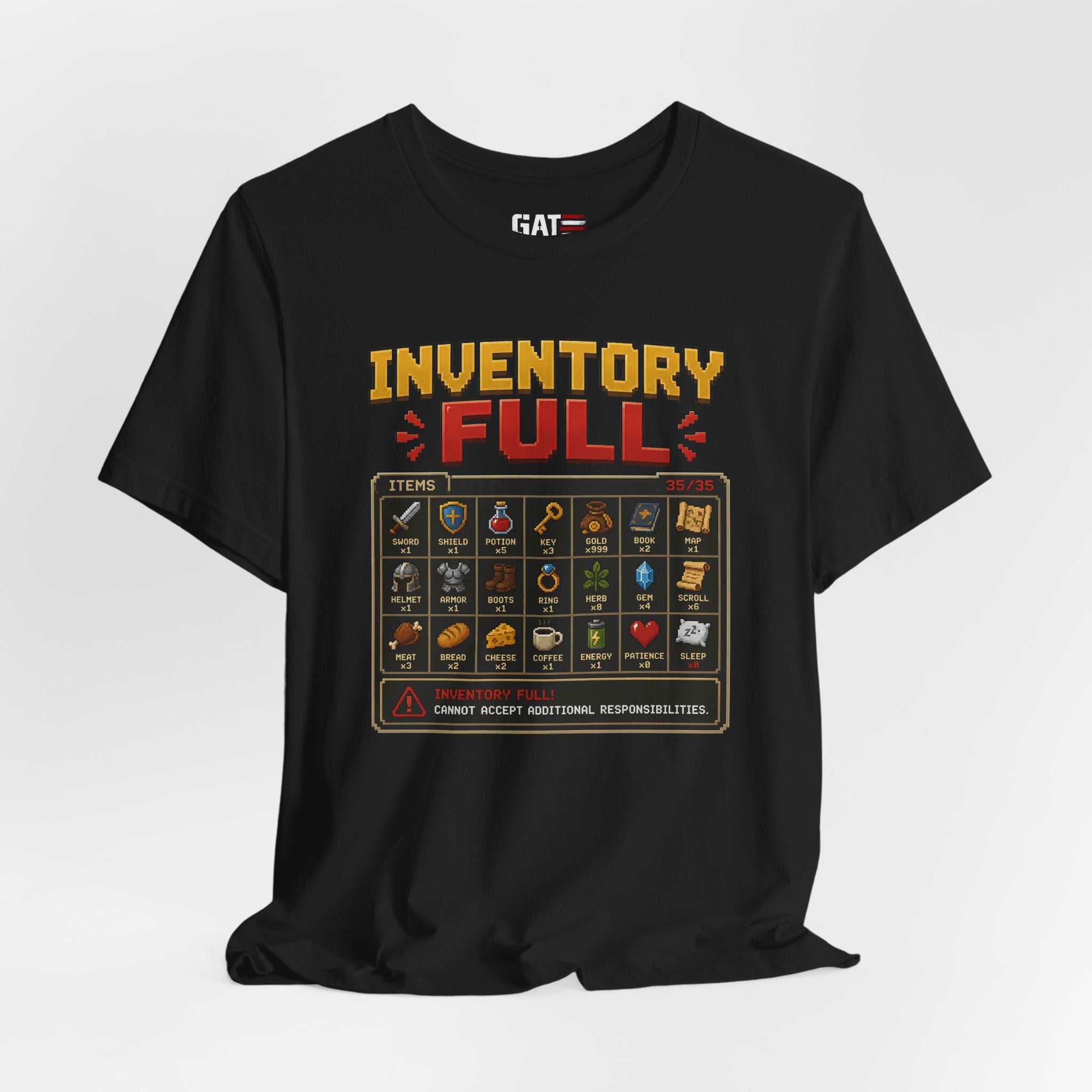 Inventory Full | Retro Gaming Shirt