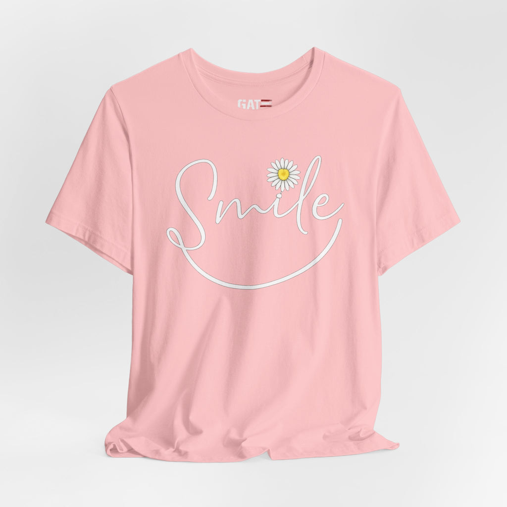 Smile Daisy Tee — Women's Floral Graphic T-Shirt