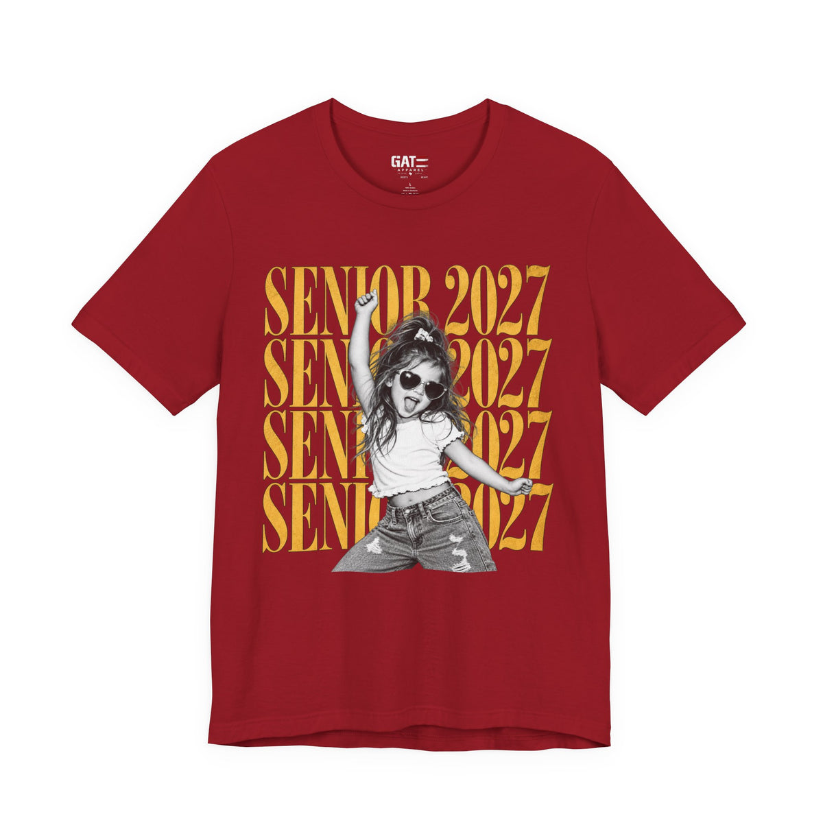 Personalized Senior 2027 Photo Shirt | Graduation Tee