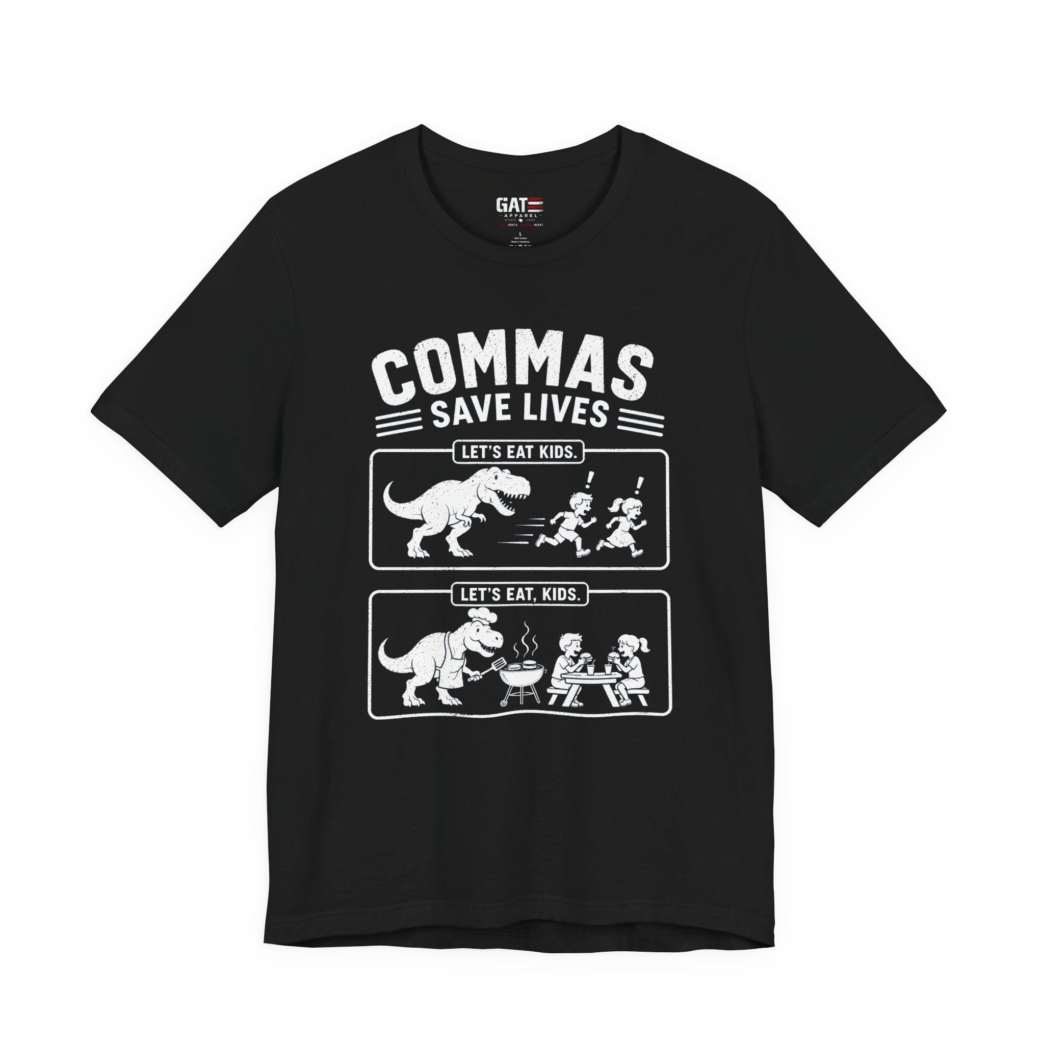 Funny Grammar Shirt, Commas Save Lives Shirt, Let's Eat Kids Tee, English Teacher Shirt, Punctuation Shirt, ELA Teacher Gift, Back to School