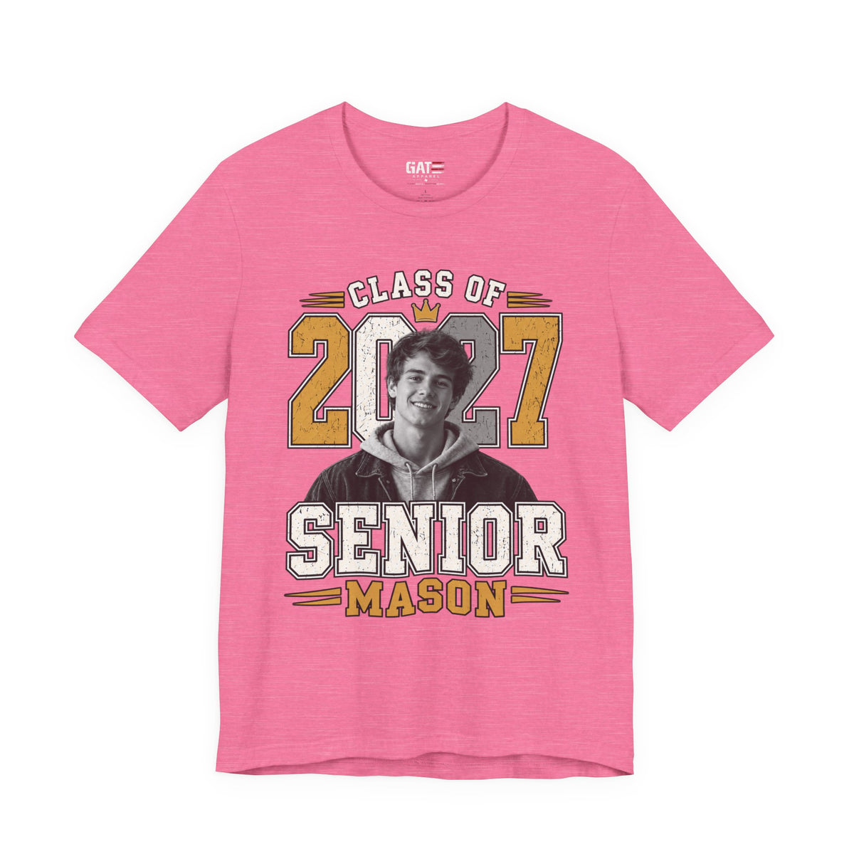 Personalized Senior 2027 Custom Photo Shirt | Graduation Tee