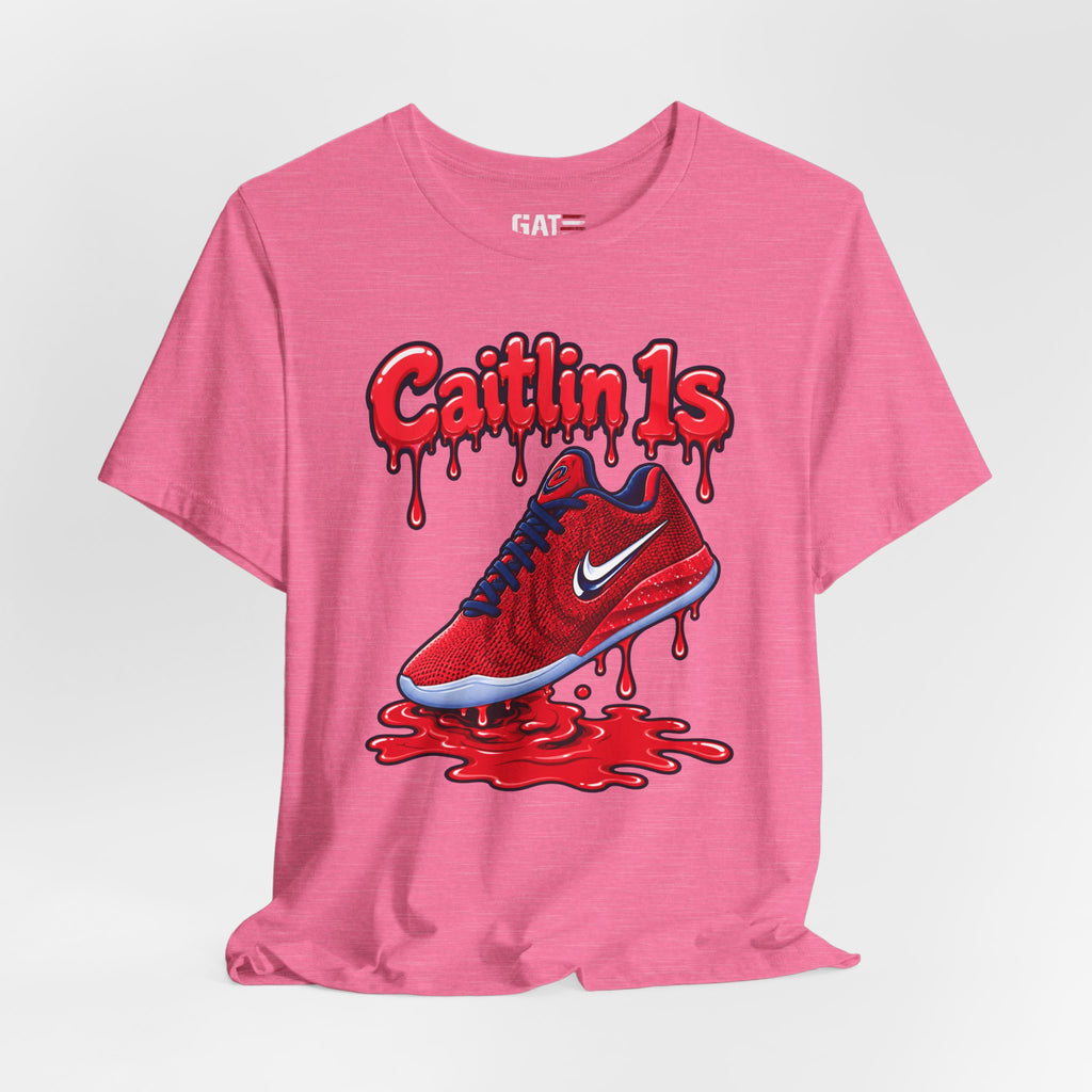 Caitlin Clark Caitlin 1s USA Reds Paint Sneaker Shirt