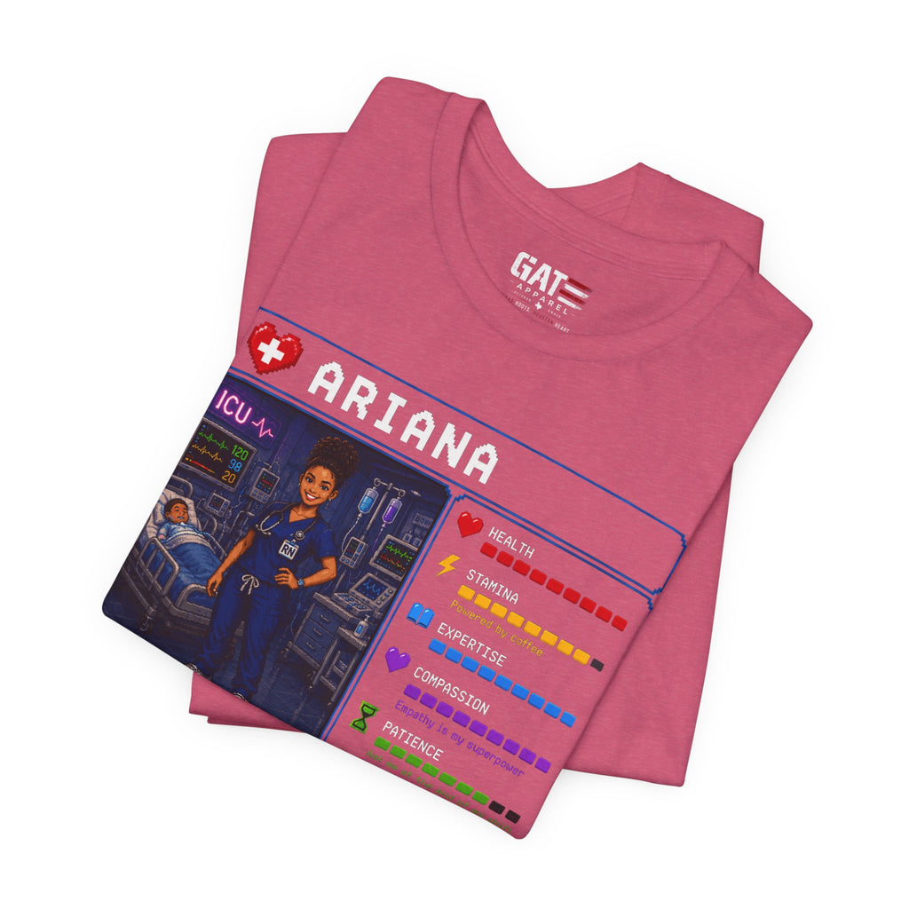Custom ICU Nurse RPG Character Shirt | Personalized Nurse Gift