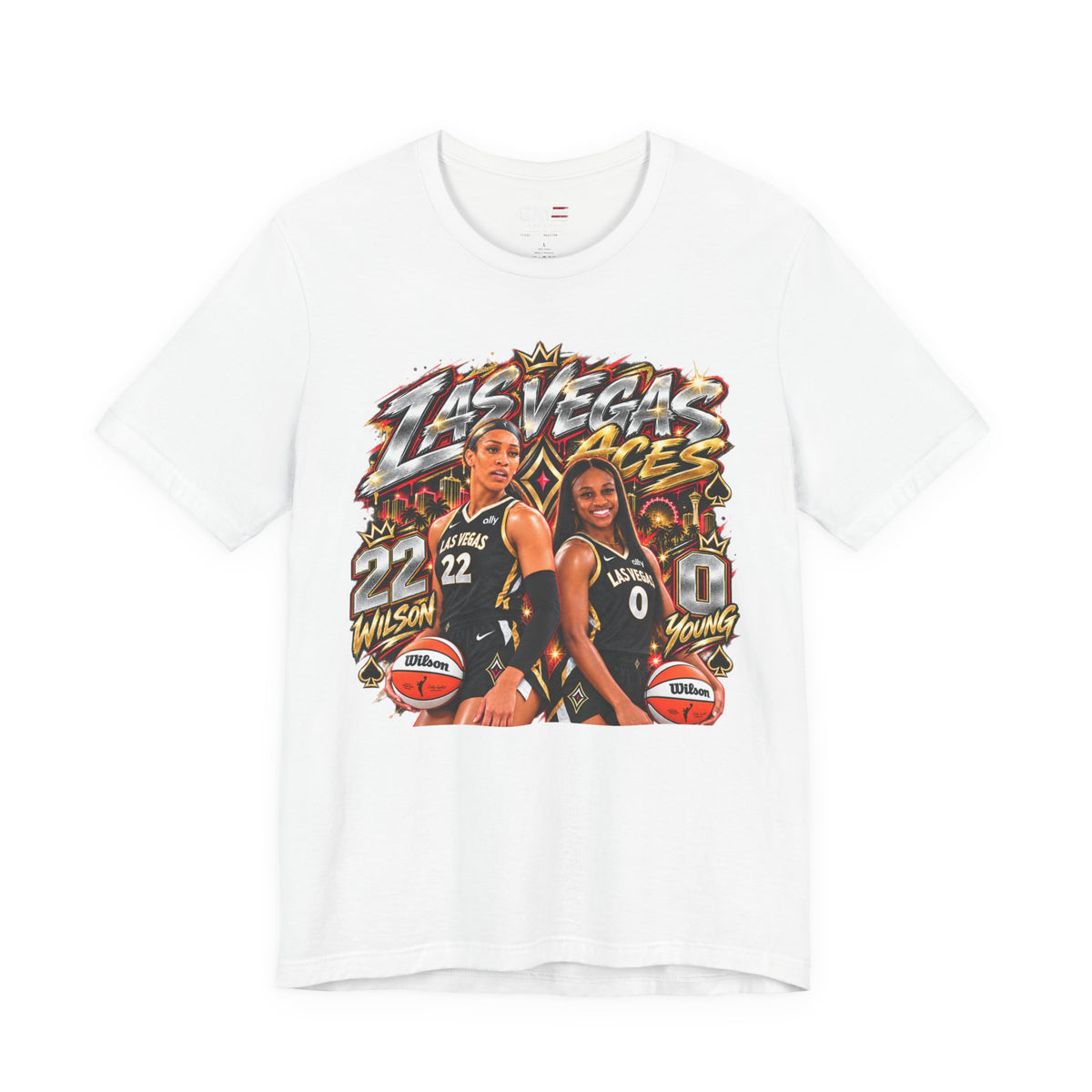 Las Vegas Aces WNBA Shirt – Women's Basketball Graphic Tee product mockup 2