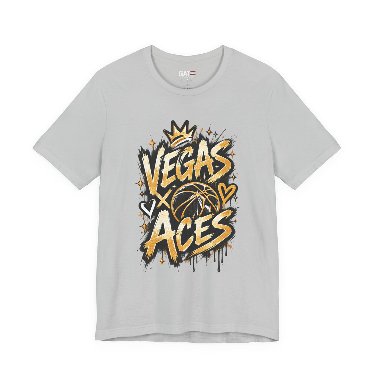 Las Vegas Aces Basketball Shirt – Retro Graffiti WNBA Tee product mockup 3