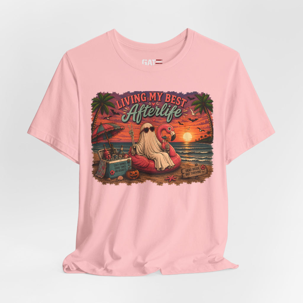 Summerween Shirt, Spooky Beach Shirt, Ghost Beach Tee, Halloween Beach Shirt, Coastal Halloween Tee, Tropical Ghost Shirt