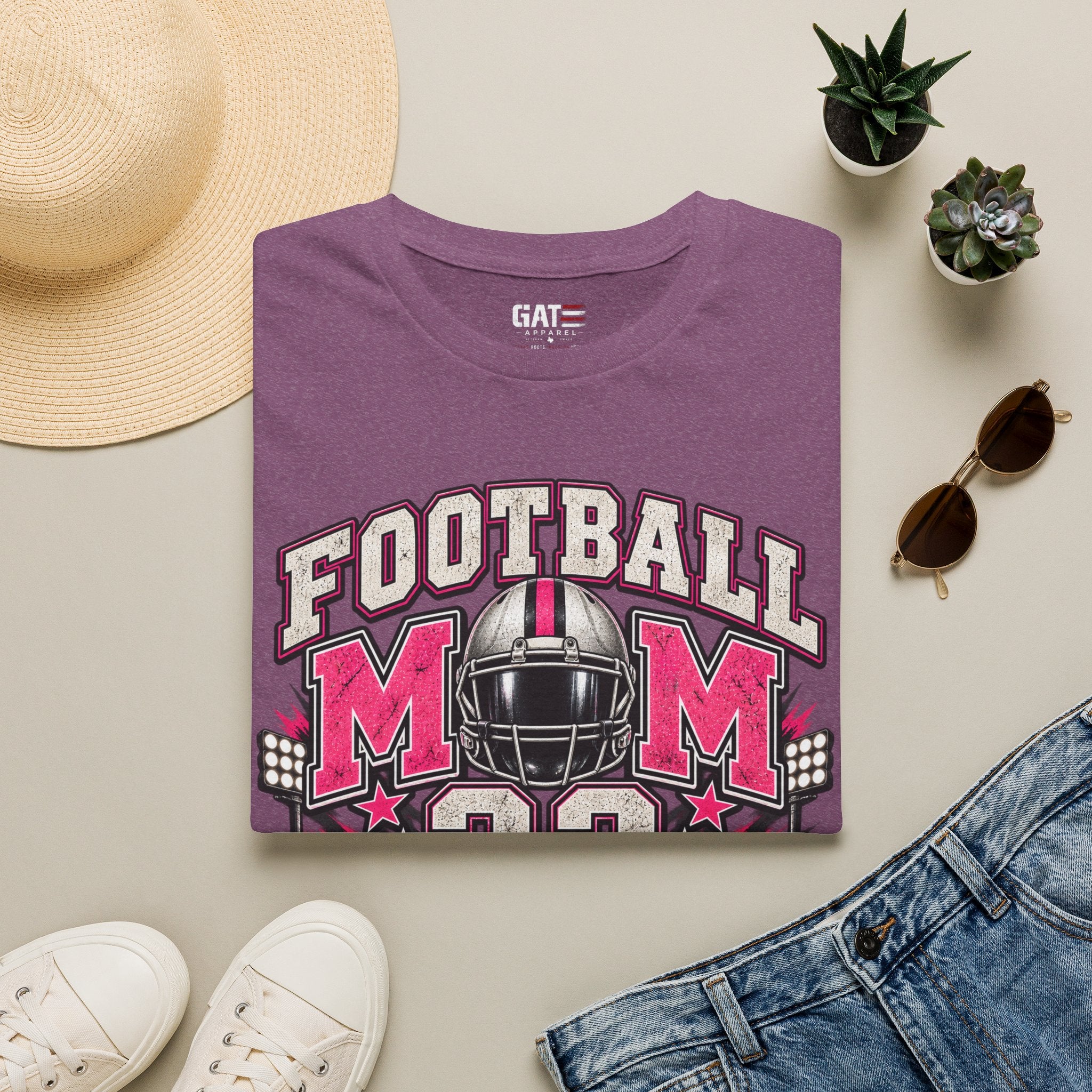 Football Mom Personalized Shirt Custom Player Name Number Game Day Tee