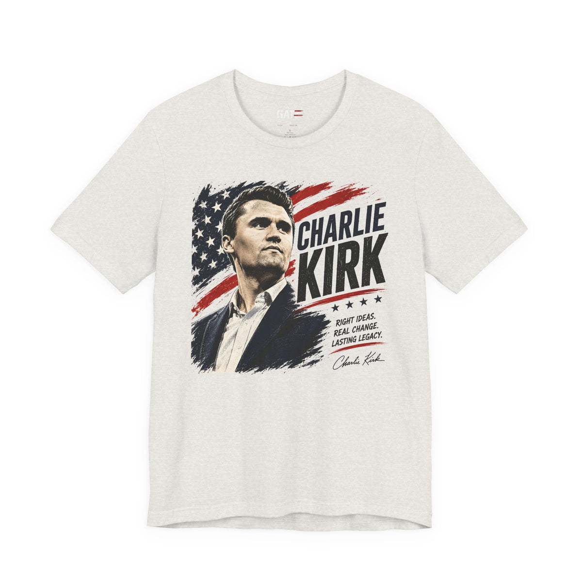 Charlie Kirk Patriotic Shirt | Conservative American Flag Tee