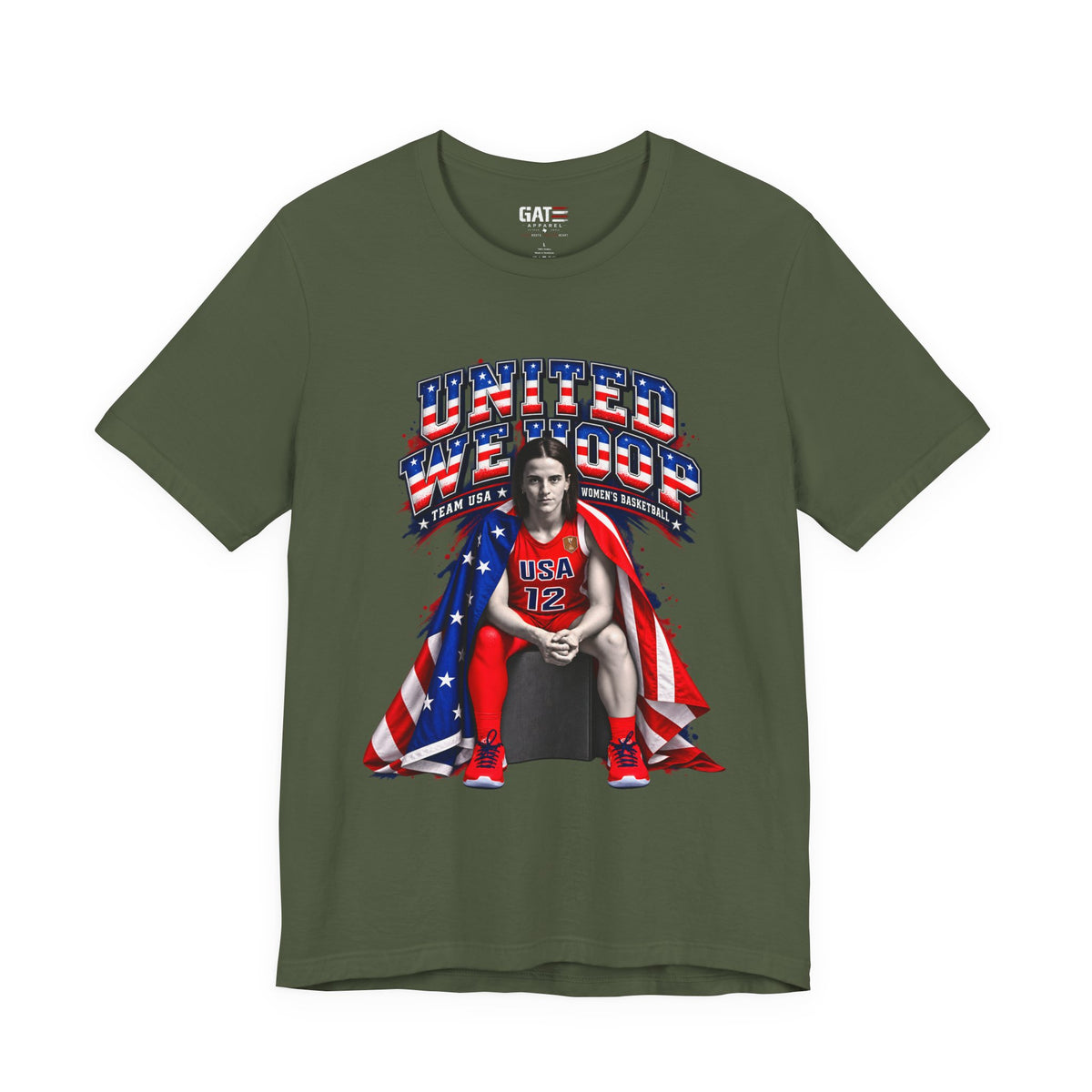 Caitlin Clark Team USA Shirt | WNBA Tee Style 2