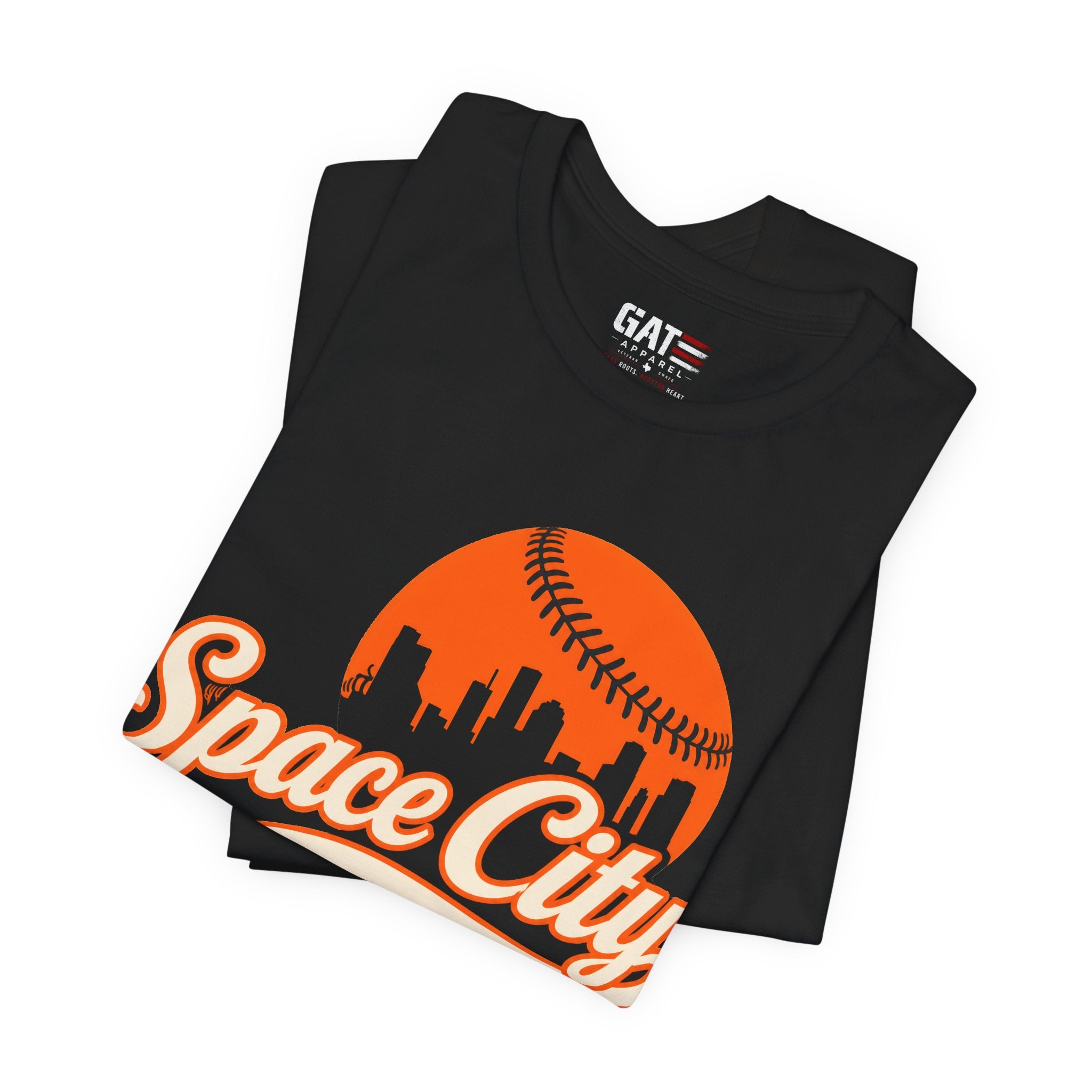 Space City Houston Baseball Team Shirt Vintage Skyline