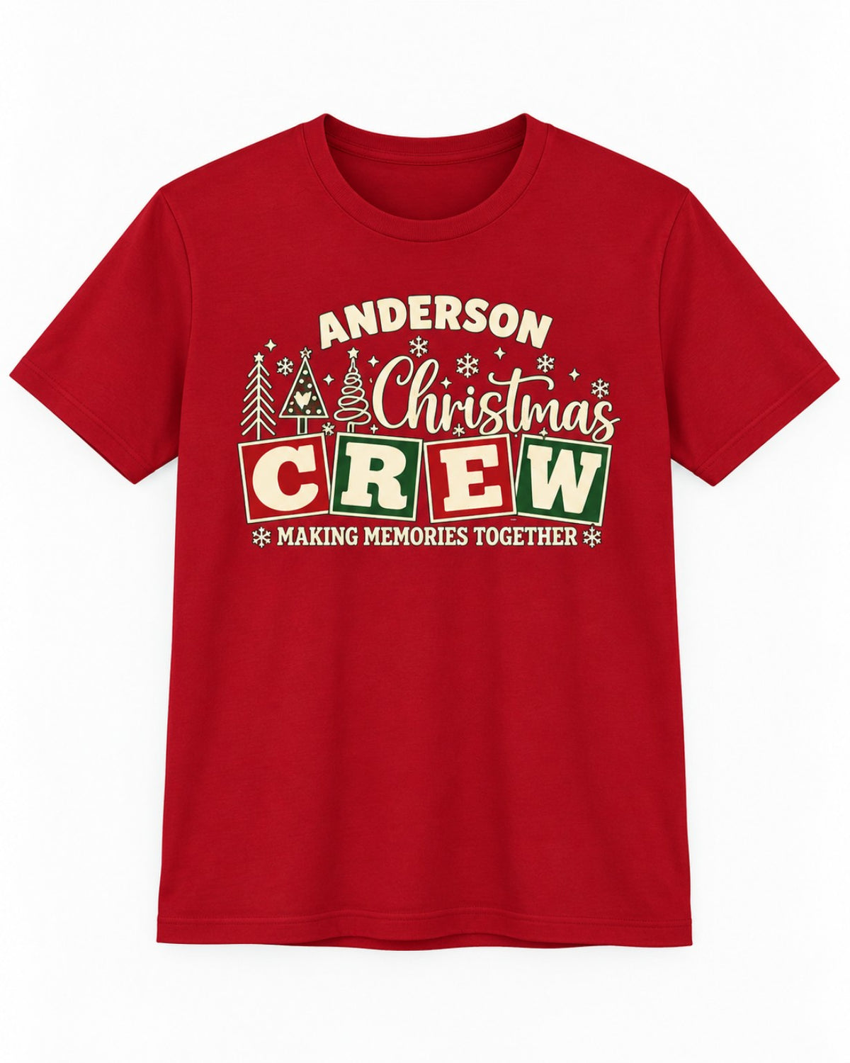 Personalized Anderson Christmas Crew shirt mockup