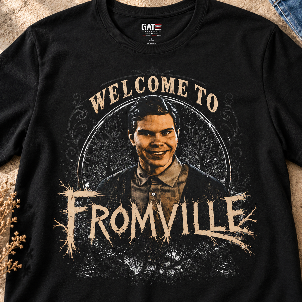 Welcome to Fromville Smiley Shirt — lifestyle main photo
