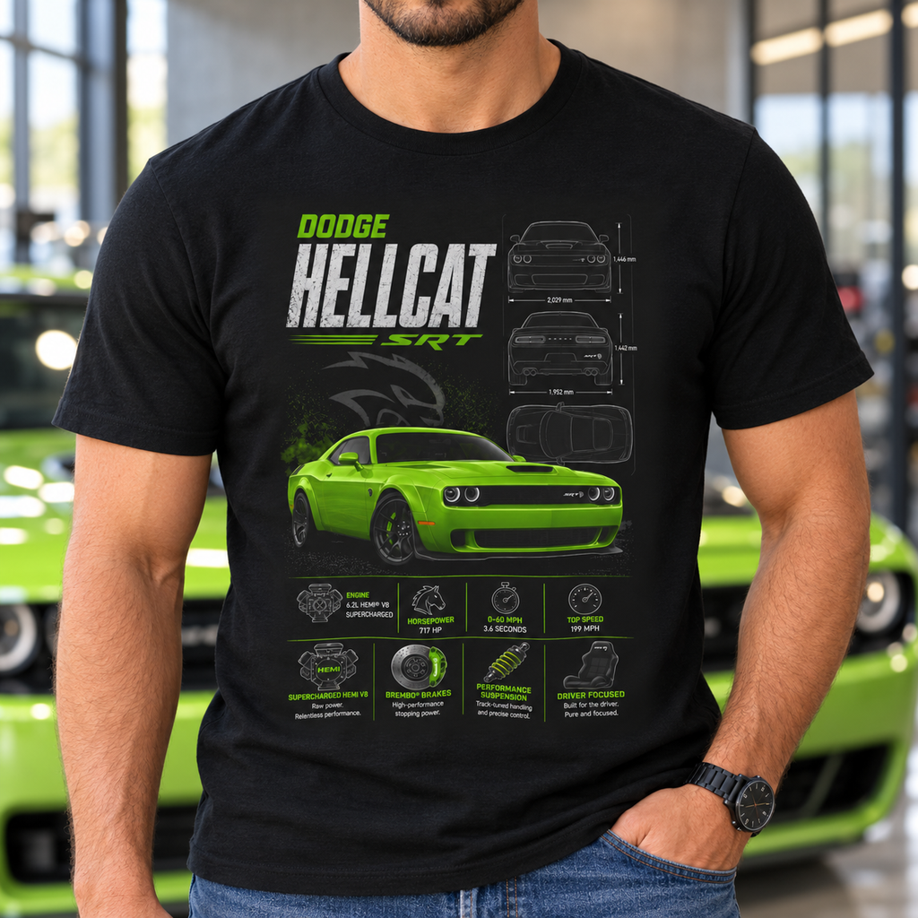 Custom Car or Truck Blueprint Shirt | Choose Make & Model — close-up lifestyle mockup