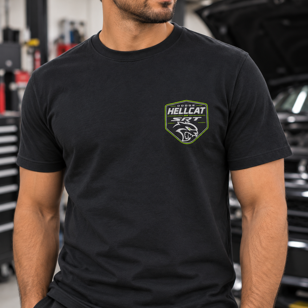 Personalized Car or Truck Shirt | Front & Back Custom Graphic — close-up lifestyle mockup