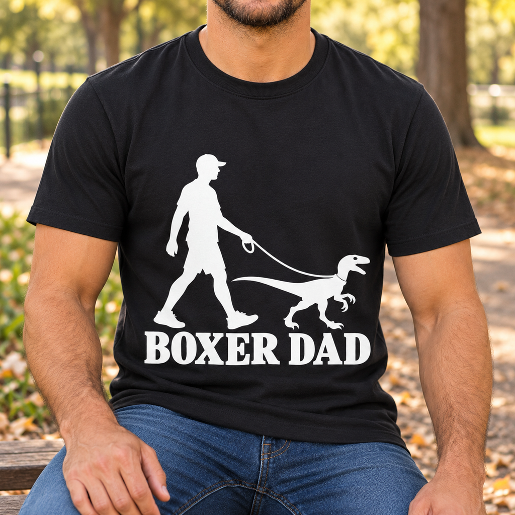 Personalized Dog Mom or Dad Shirt | Custom Dog Breed Tee — close-up lifestyle mockup