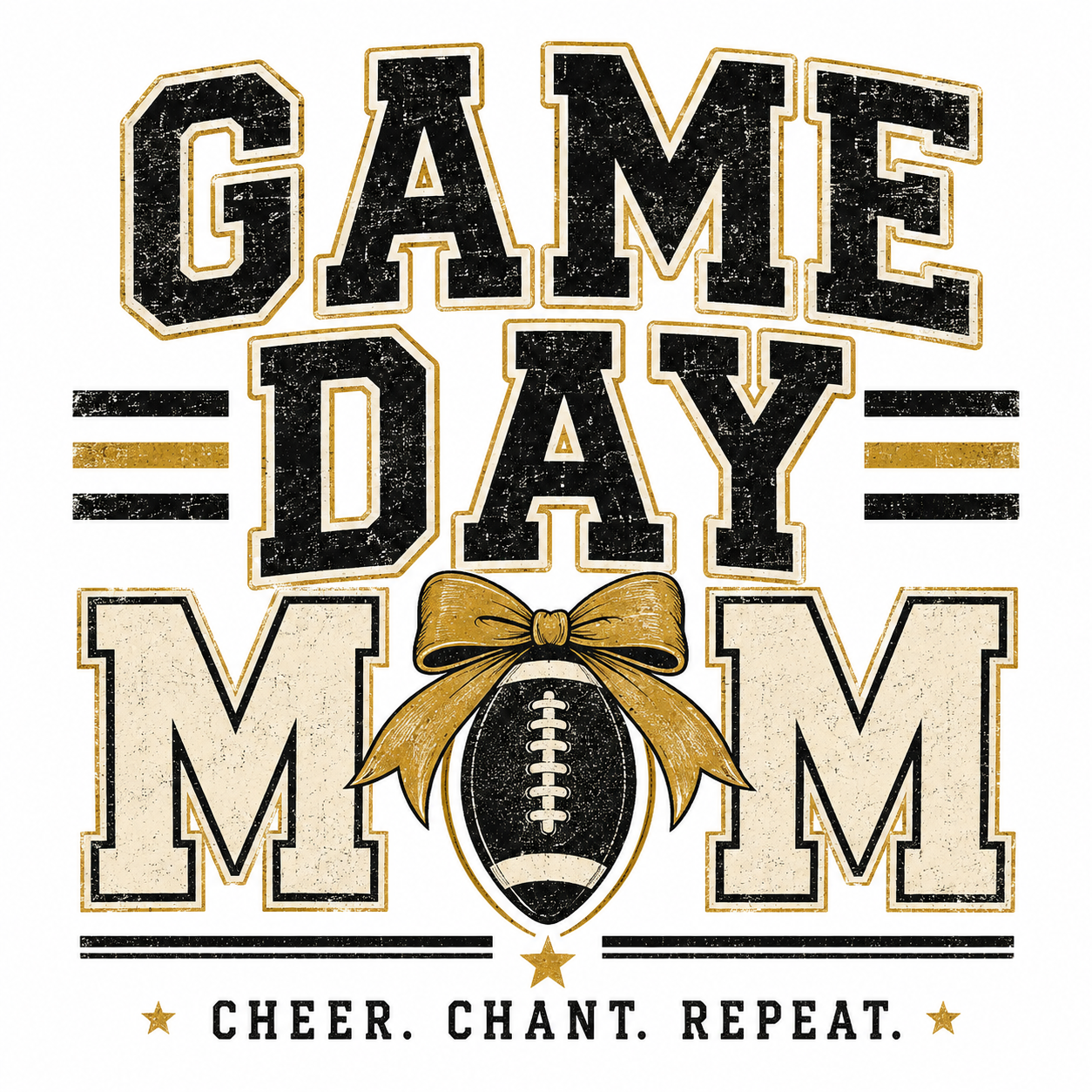 Game Day Mom T-Shirt — Football Cheer & Mom Tee ("Game Day Mom" design)