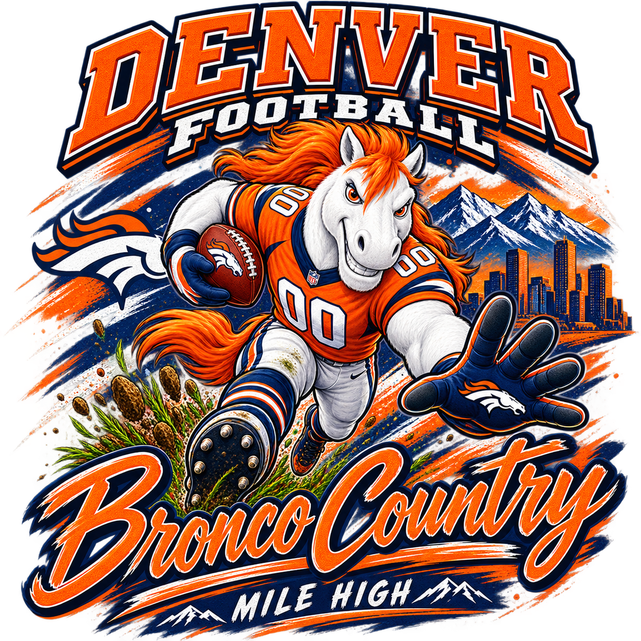 Custom Football Team Mascot Design| You Choose The Team