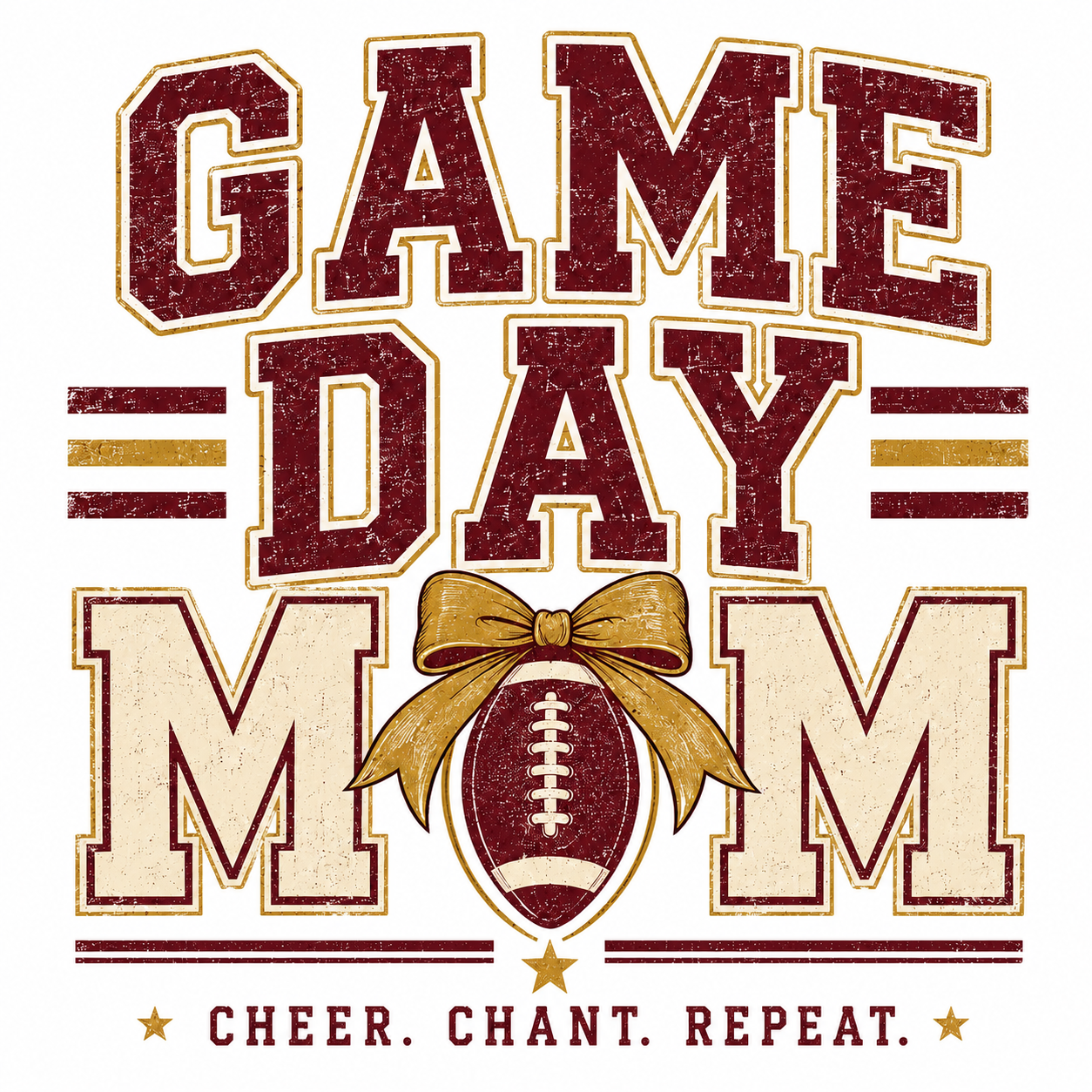 Game Day Mom T-Shirt — Football Cheer & Mom Tee ("Game Day Mom" design)