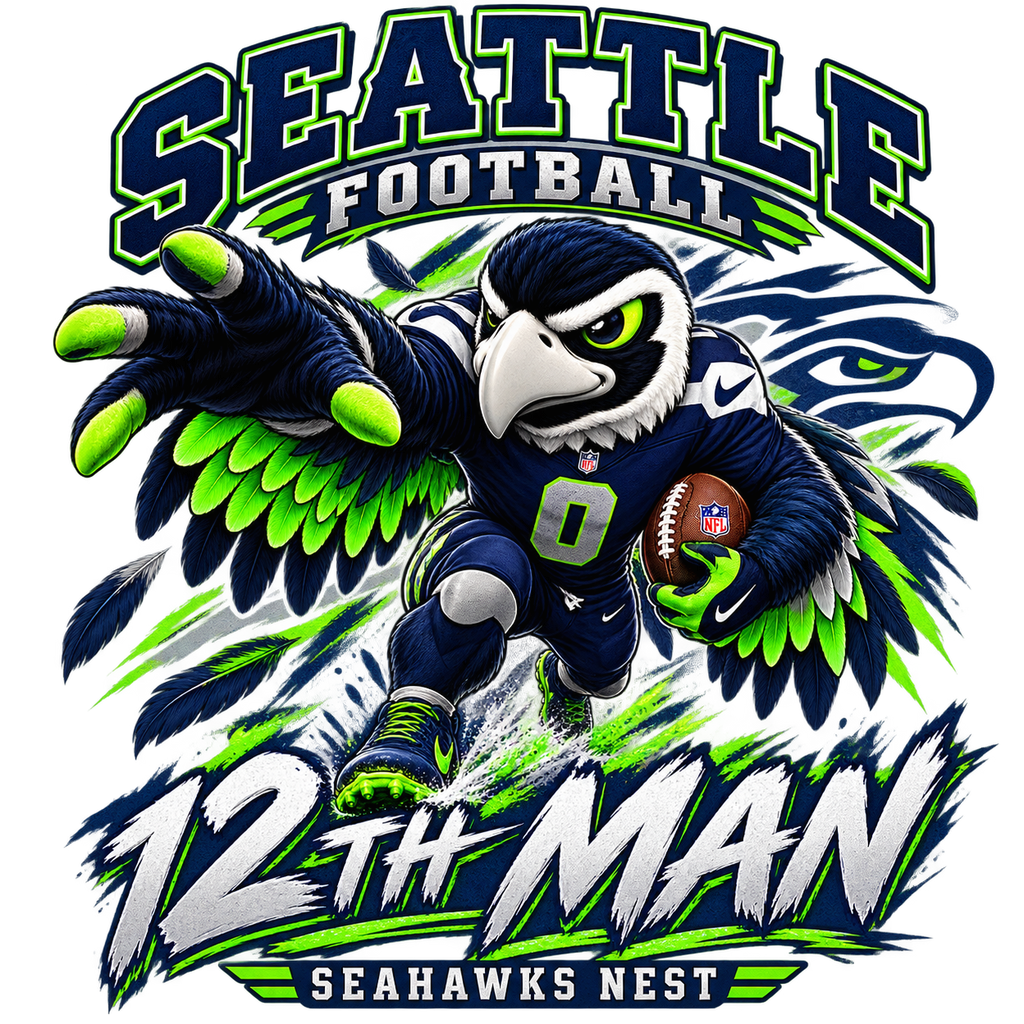 Custom Football Team Mascot Design| You Choose The Team