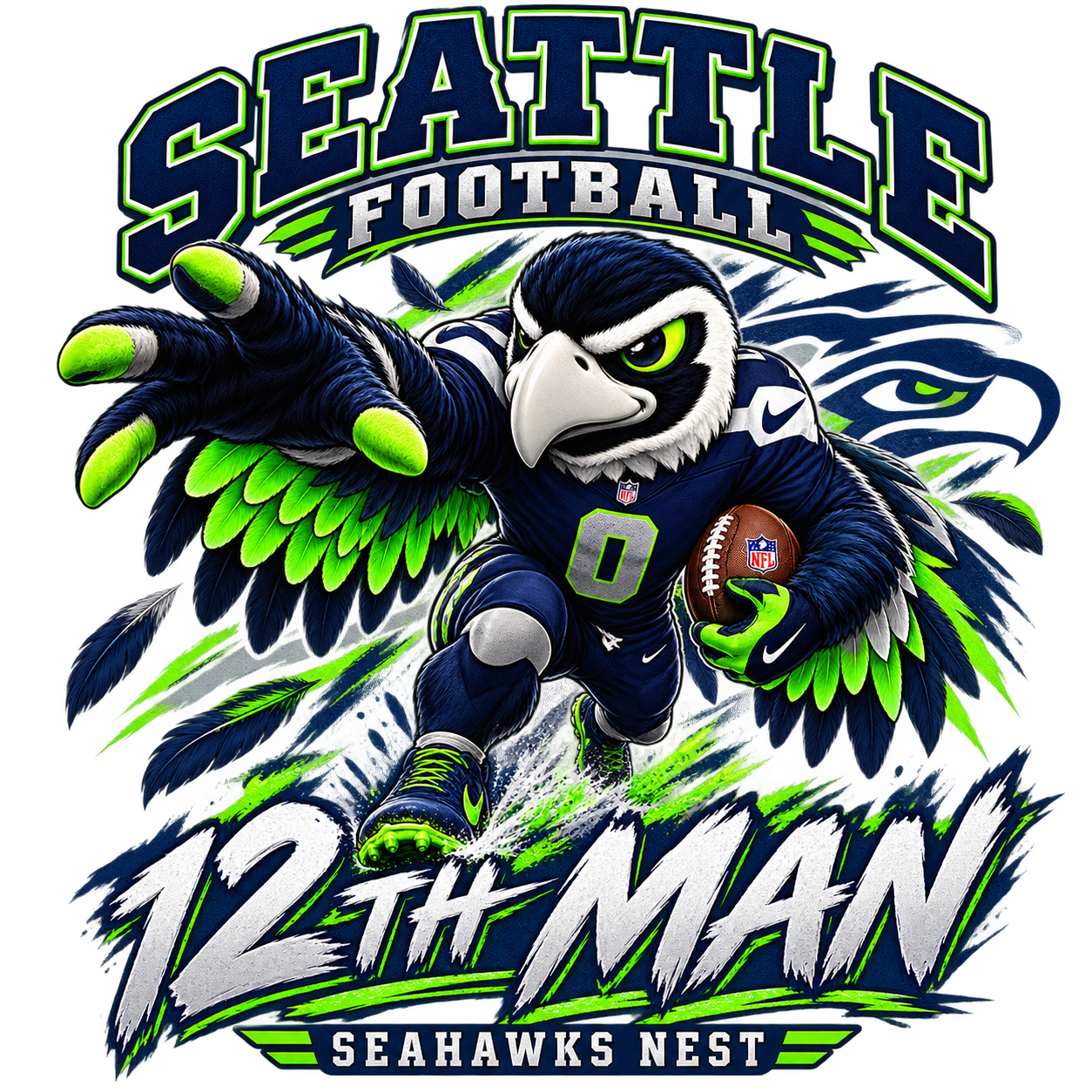 Custom Football Team Mascot Design| You Choose The Team