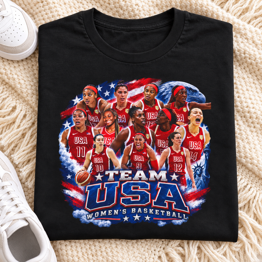 Team USA Women's Basketball: Stars & Stripes T-Shirt folded lifestyle main photo